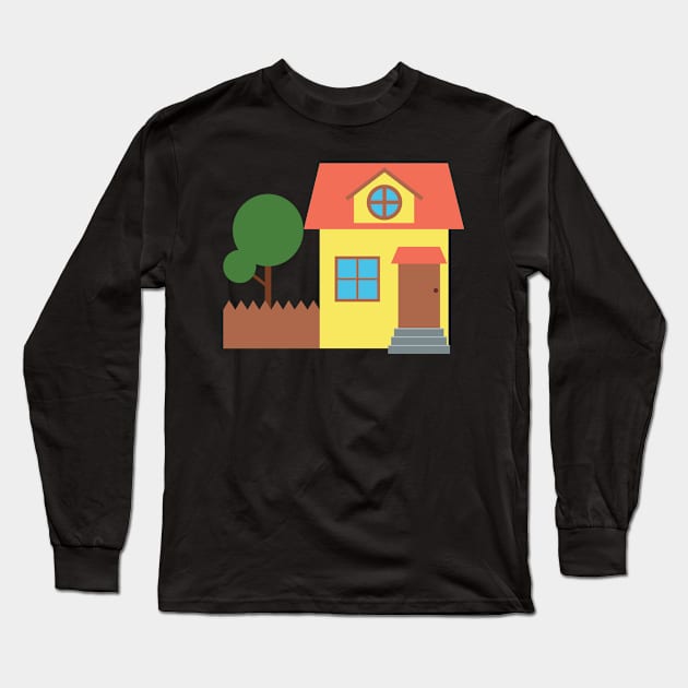 House Long Sleeve T-Shirt by Wanda City